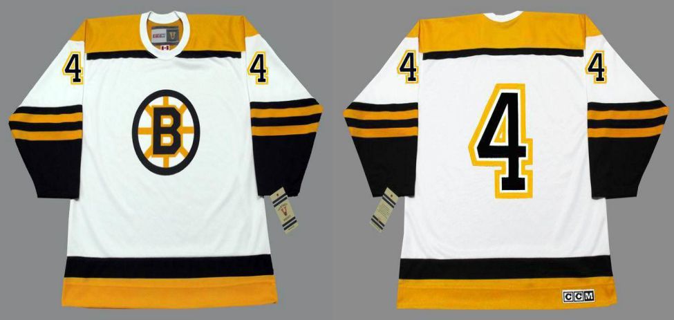 2019 Men Boston Bruins #4 Orr White CCM NHL jerseys->boston bruins->NHL Jersey
